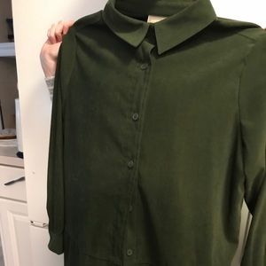 Dark Green Button Down